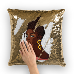 Goddess Sequin Cushion Cover