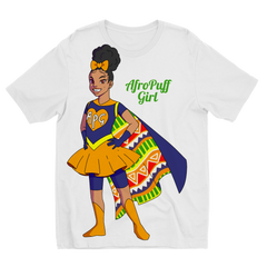 AfroPuff Girl - Tribal Sublimation Kids T-Shirt