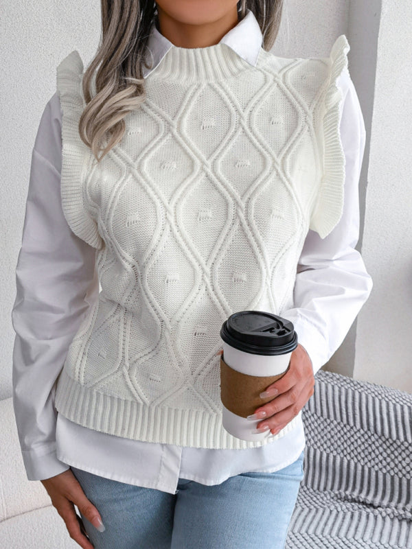 Women's Knitted Vest Sweater