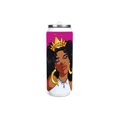 Educated Queen 17oz Stainless Steel Cola Can Shaped Tumbler