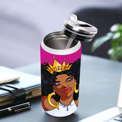 Educated Queen 17oz Stainless Steel Cola Can Shaped Tumbler