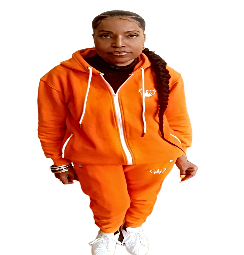 Nike orange tracksuit hotsell