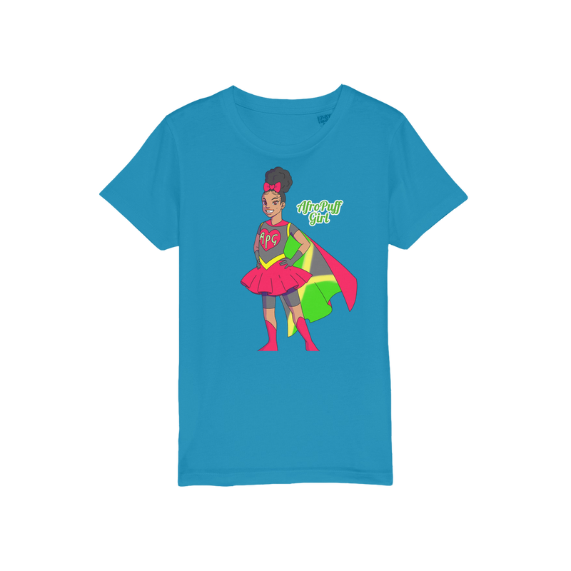 AfroPuff Girl Organic Kids T-Shirt