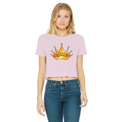 Educated Queen Crown Cropped T-Shirt