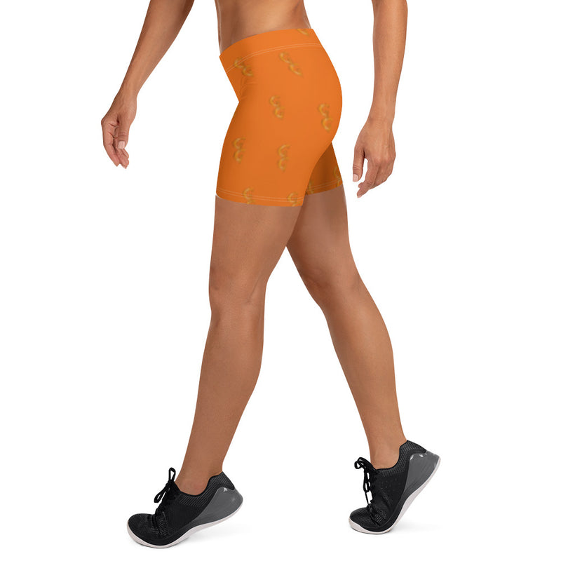 Orange GG Monogram Shorts