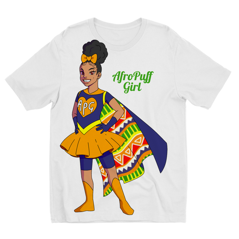AfroPuff Girl - Tribal Sublimation Kids T-Shirt