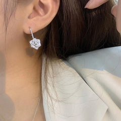Rose Petal Dangle Earrings