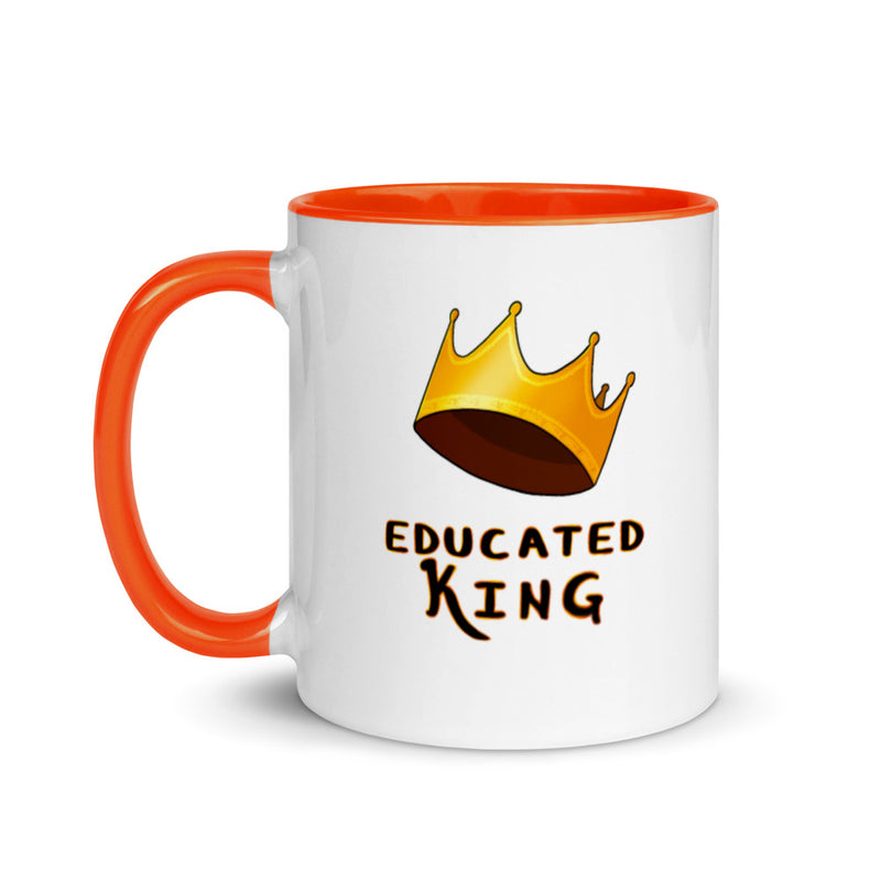 Mens Educated King Crown Mug